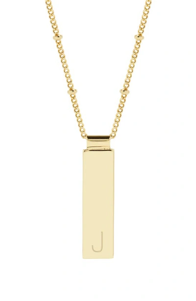 Shop Brook & York Brook And York Maisie Initial Pendant Necklace In Gold J