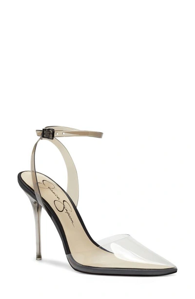 Shop Jessica Simpson Pirrie Translucent Pump In Clear Combo