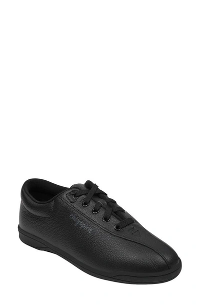 Shop Easy Spirit Ap1 Sneaker In Black Leather