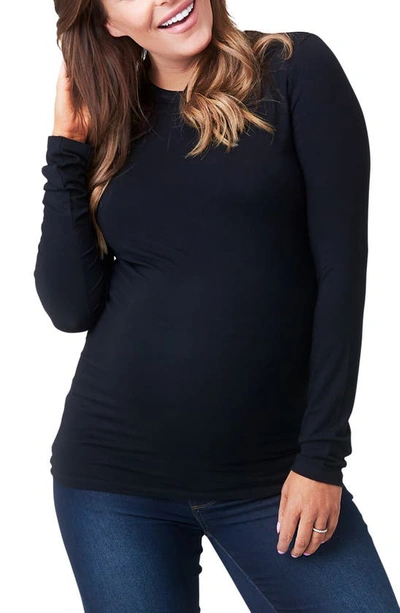 Shop Nom Maternity Liv Maternity T-shirt In Black