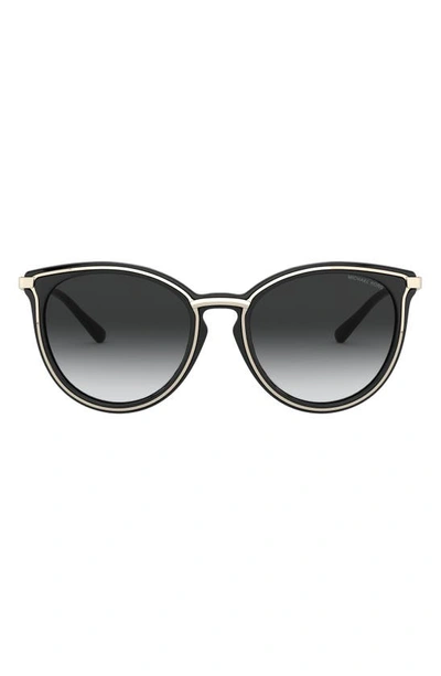 Michael Kors 54mm Gradient Cat Eye Sunglasses In Gold Black | ModeSens