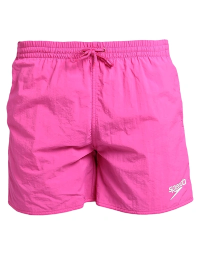 Shop Speedo Man Swim Trunks Fuchsia Size Xxl Nylon In Pink