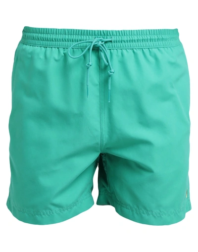 Shop Carhartt Man Swim Trunks Dark Green Size M Polyester