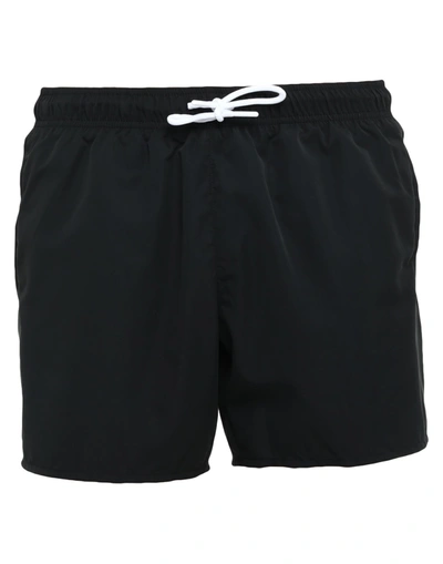 Shop Lacoste Man Swim Trunks Black Size Xxl Polyester