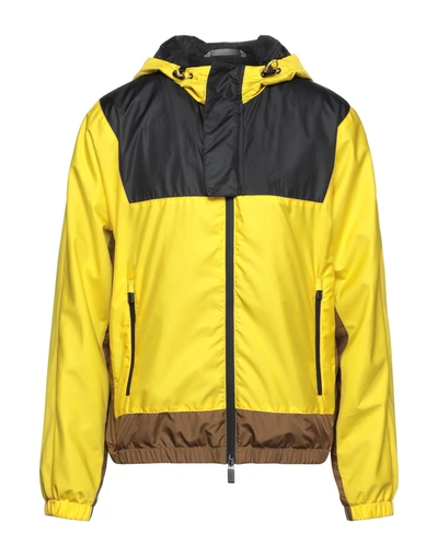 Shop Canali Man Jacket Yellow Size 40 Polyester