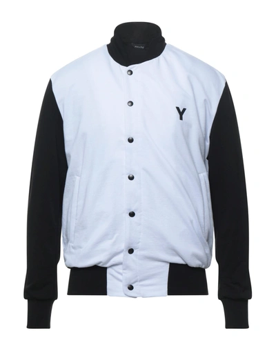 Shop Yoon Man Jacket White Size 42 Cotton, Elastane