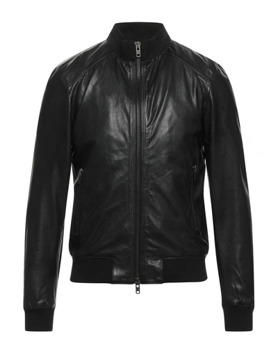Shop Bully Man Jacket Black Size 44 Lambskin, Polyester