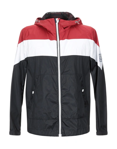 Shop Moncler Jackets In Brick Red
