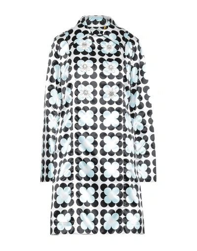 Shop Moncler 8  Richard Quinn Woman Overcoat & Trench Coat White Size 1 Polyamide