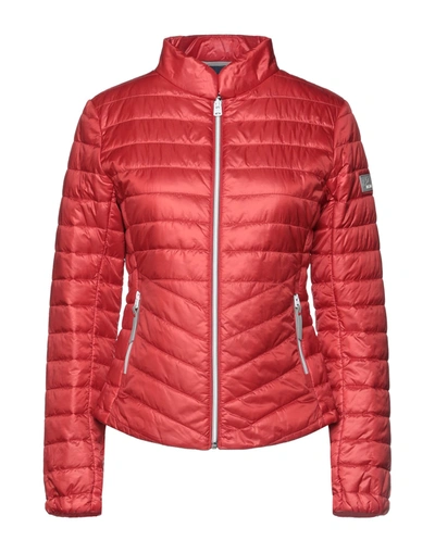 Shop Yes Zee By Essenza Down Jackets In Red