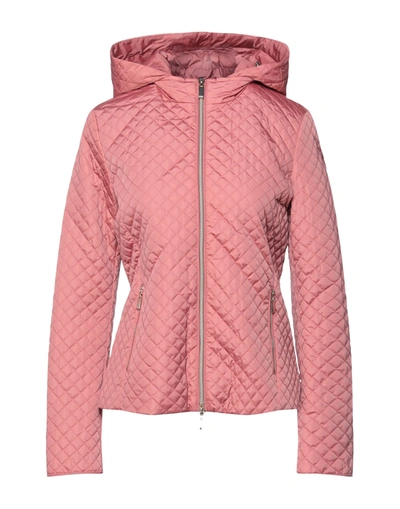 Shop Geox Jackets In Pastel Pink