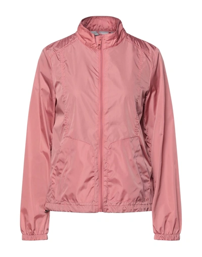 Shop Geox Jackets In Pastel Pink