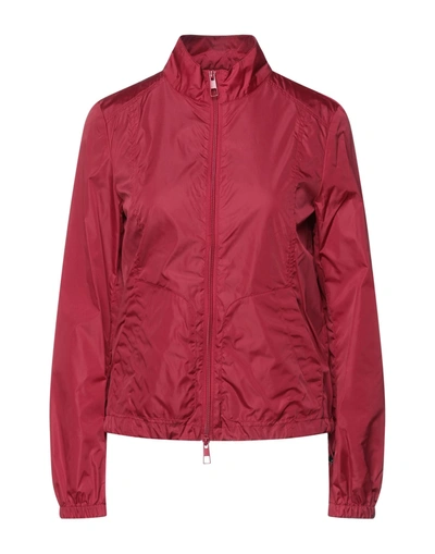 Shop Geox Jackets In Brick Red