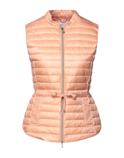 Shop Geox Down Jackets In Apricot