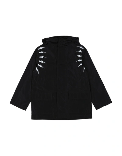 Shop Neil Barrett Toddler Boy Overcoat Black Size 4 Polyester