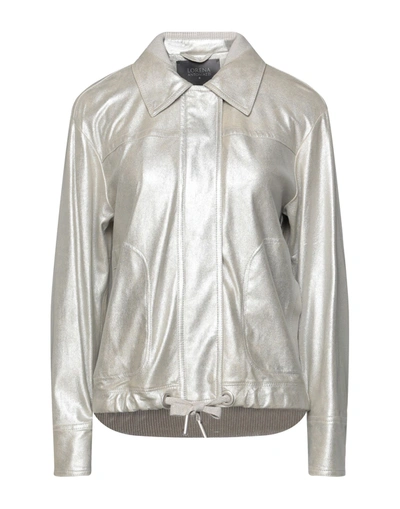 Shop Lorena Antoniazzi Woman Jacket Grey Size 2 Bovine Leather