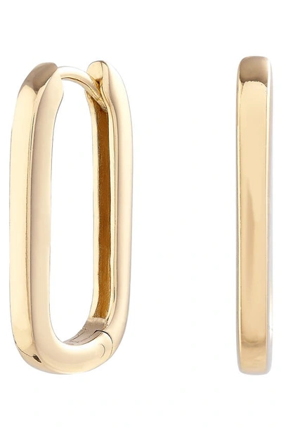 Shop Olivia Burton Large Oval Huggie Earrings In Gold