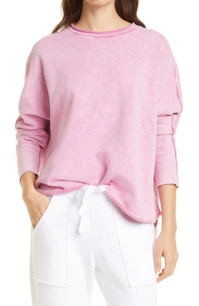 Shop Frank & Eileen Long Sleeve Capelet In Mineral Pink