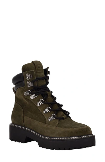 Shop Calvin Klein Shania Boot In Olive