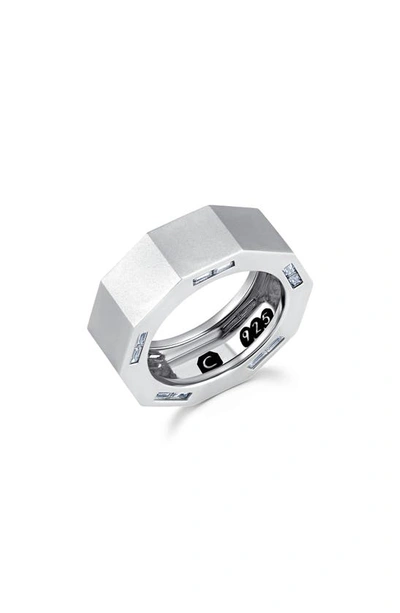 Shop Crislu Bolt Ring In Platinum