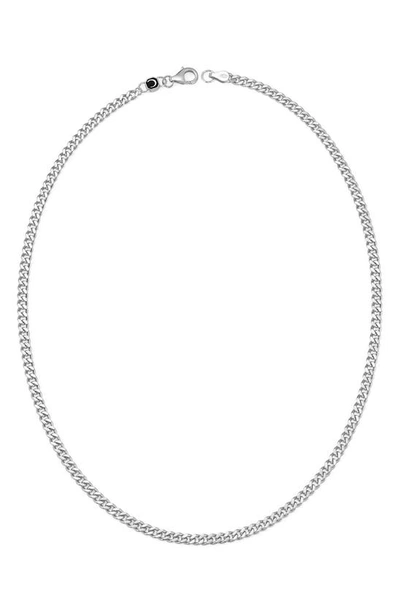Shop Crislu Curb Link Necklace In Platinum