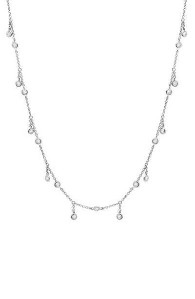Shop Crislu Cubic Zirconia Necklace In Platinum
