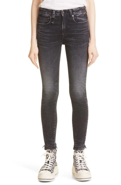 Shop R13 Alison Skinny Jeans In Morrison Black