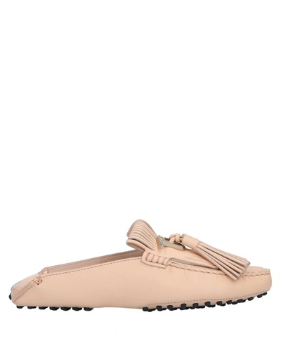 Shop Tod's Loafers In Blush