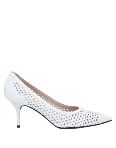 Shop Love Moschino Pumps In White