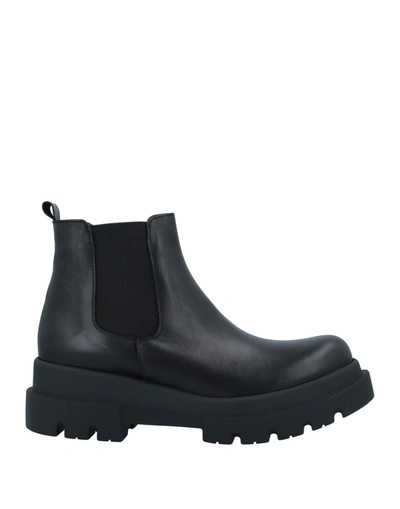 Shop Unlace Ankle Boots In Black