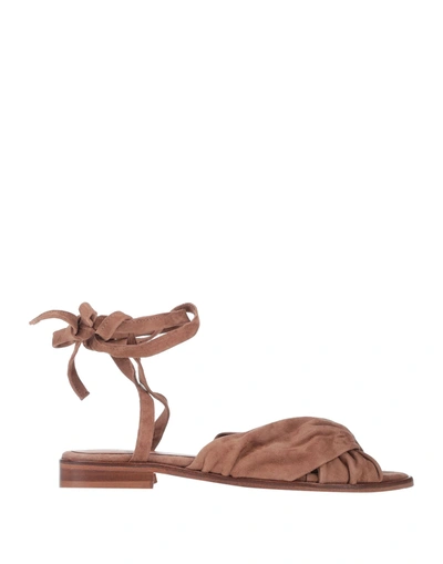 Shop Anaki Woman Sandals Brown Size 7 Soft Leather