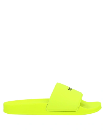 Shop Msgm Sandals In Yellow