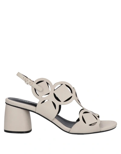 Shop Adele Dezotti Sandals In Ivory