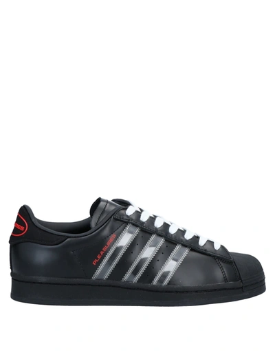 Shop Adidas Originals Man Sneakers Black Size 4 Soft Leather, Textile Fibers