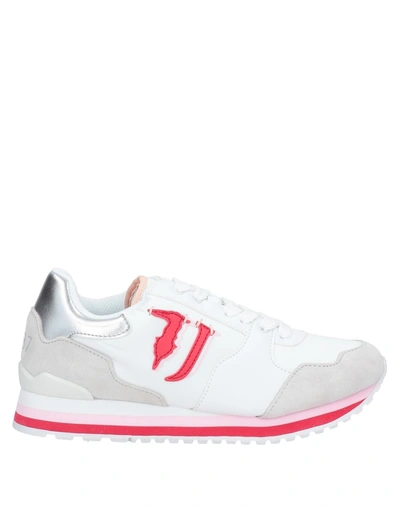 Shop Trussardi Sneakers In White
