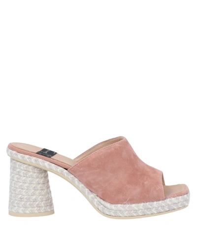 Shop Gaimo Woman Espadrilles Pastel Pink Size 10 Soft Leather