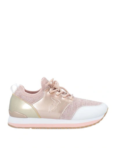 Shop Trussardi Woman Sneakers Blush Size 6 Textile Fibers In Pink