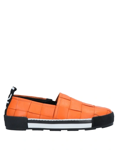 Shop Vic Matie Vic Matiē Woman Sneakers Orange Size 6 Soft Leather