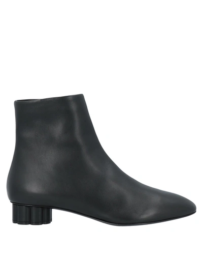 Shop Ferragamo Woman Ankle Boots Black Size 5.5 Calfskin