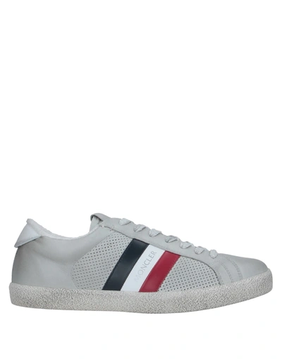 Shop Moncler Sneakers In Light Grey
