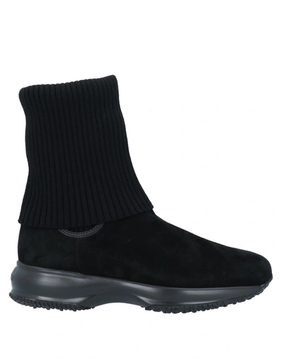 Shop Hogan Ankle Boots In Black