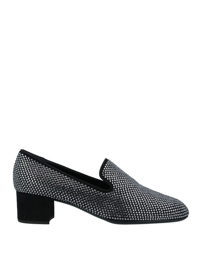 Shop Giuseppe Zanotti Woman Loafers Black Size 7 Soft Leather