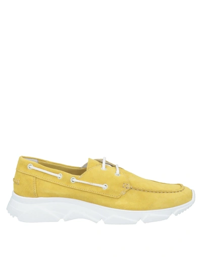 Shop Gullwing Man Loafers Yellow Size 9 Soft Leather
