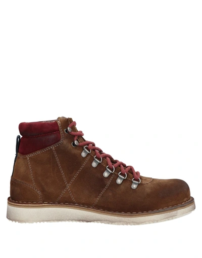 Shop Wally Walker Ankle Boots In Brown