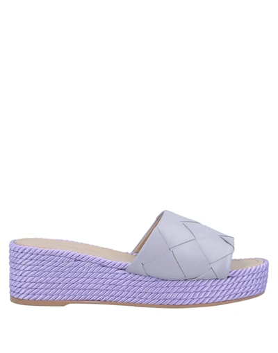 Shop Carpe Diem Woman Sandals Lilac Size 11 Soft Leather In Purple