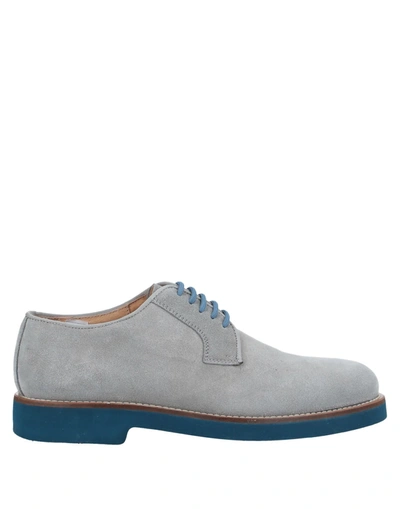 Shop Exton Man Lace-up Shoes Light Grey Size 7 Soft Leather
