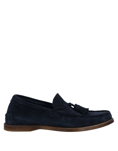 Shop Migliore Loafers In Dark Blue