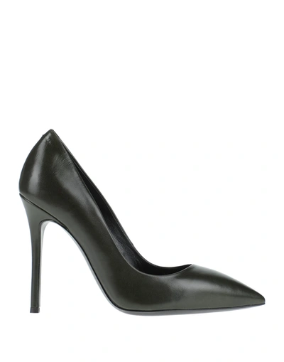 Shop Giuseppe Zanotti Pumps In Dark Green