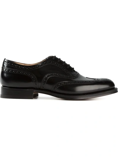 Church's Brogue Oxford Shoes In Aab Black