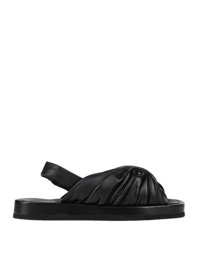 Shop Strategia Woman Sandals Black Size 6 Soft Leather